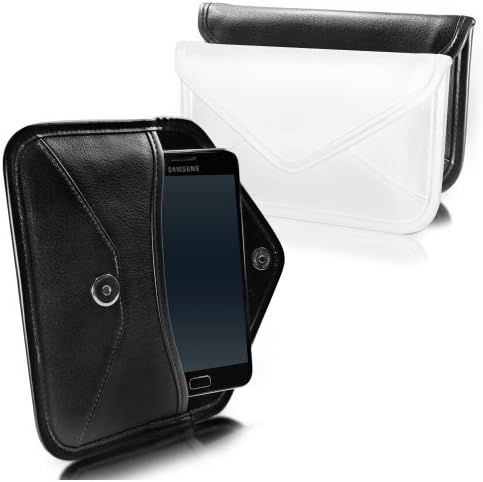 Boxwave Case kompatibilan sa Alcatel 1s - Elite kožna messenger torbica, sintetički kožni poklopac za kovertu za kovertu za Alcatel