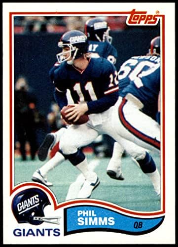 1982 TOPPS 433 Phil Simms New York Giants-FB NM Giants-FB Morehead st