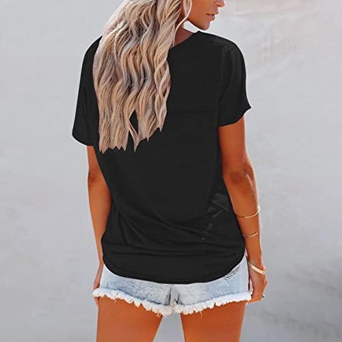 Ljetni vrhovi za žene labavi fit okrugli vrat majice za maselion Ispis slatka vrhunska košulja mekaste rastezljene majice