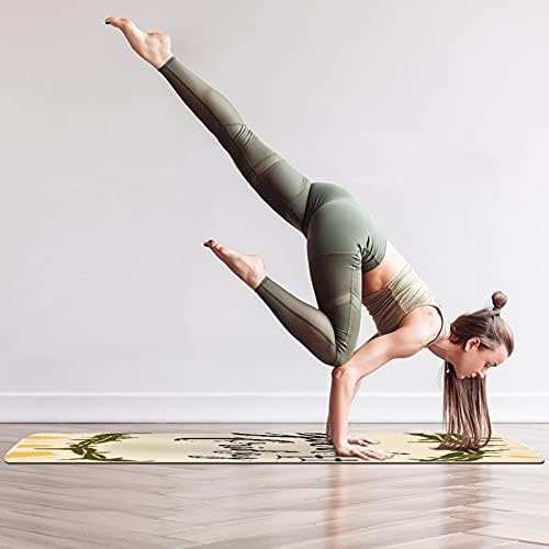 Debela neklizajuća Vježba & amp; fitnes 1/4 prostirka za jogu sa otiskom za Veliki petak za Yoga Pilates & vježba za fitnes na podu