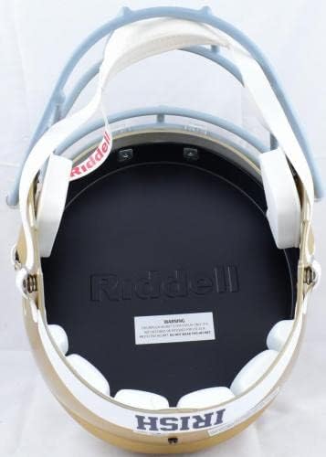 Lou Holtz potpisao Notre Dame Riddell F / s speed Helmet w / Natl Champs-BeckettW Holo-autograme College Helmets