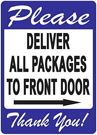 Dostavite sve pakete na znak prednjeg vrata - ugodan podsjetnik za isporuku ljudi koji slijede, živopisan dizajn plus UV zaštitu za