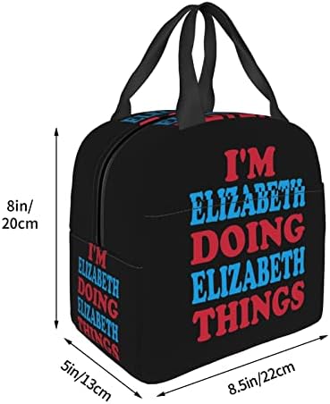 Swpwab Ja sam Elizabeth da radi Elizabeth stvari za višekratnu prenosni foliju zadebljana izolirana bento torba za muškarce i žene