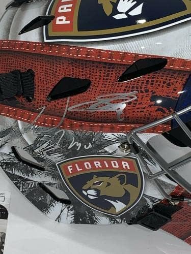 Sergej Bobrovski Spencer Vitez potpisao F / s Florida Panthers golmanska maska Jsa Coa-autograme NHL šlemovi i maske