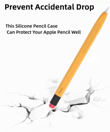 Slučaj Ljflyxri za olovku za jabuku 2. Gen silikon Dvostruka boja Protiv-roll Dizajn prevencija Savršeni zahvat Zaštitni udoban silikon