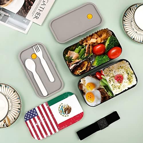 American Mexico zastava Bento ručak kutija za curenje Bento kutija za hranu sa 2 odjeljka za izlet izlaza