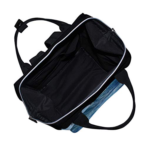 Auuxva ručak ruksak Ocean Sea Životinjski duphin Multi-funkcija Veliki kapacitet torbe za promjenu beba sa zatvaračima patentni patentni