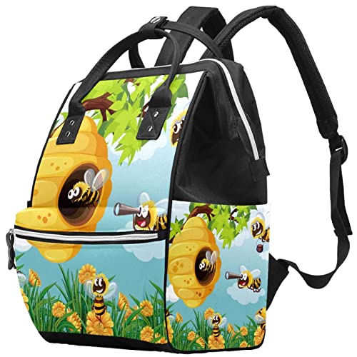 Honeybees Insect za životinje Pelene tote tote torbe mammmy ruksak veliki kapacitet pelena torba za staračku torbu za njegu beba