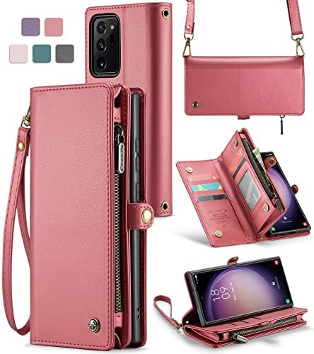 Asapdos Galaxy Note 20 Ultra novčanik, Retro PU kožna torbica za ručni zglob sa magnetnim zatvaračem, [RFID Blocking] držač kartice